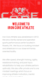 Mobile Screenshot of ironcoreathlete.com